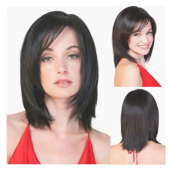 Other - Black bob wig bangs medium costume wig cosplay